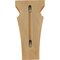 Ekena Millwork 7"W x 7 3/4"D x 14"H Jumbo Nevio Wood Corbel, Red Oak CORW07X07X14NERO - alternate 3
